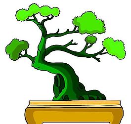 樹(shù)木古典插畫(huà)