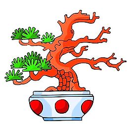 樹木古典插畫