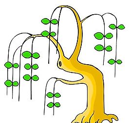 樹木古典插畫