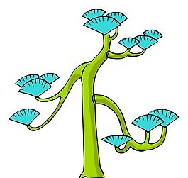 樹木古典插畫