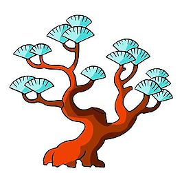 樹(shù)木古典插畫(huà)