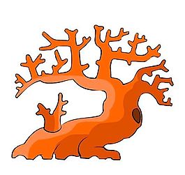 樹(shù)木古典插畫(huà)