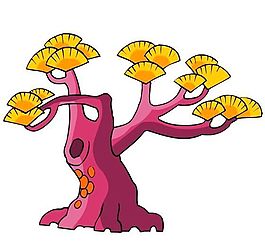 樹木古典插畫