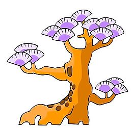 樹木古典插畫