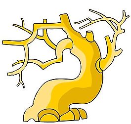 樹木古典插畫