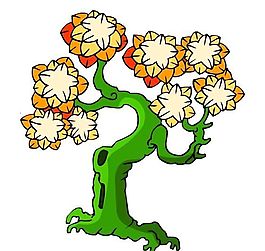 樹木古典插畫