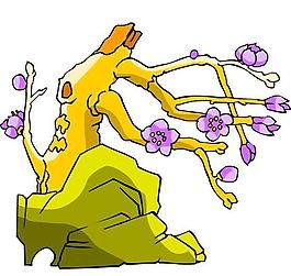 樹(shù)木古典插畫
