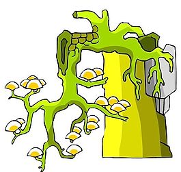 樹木古典插畫
