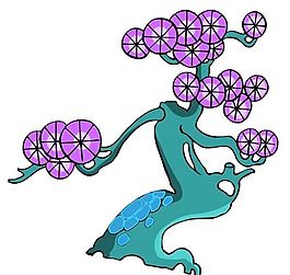 樹(shù)木古典插畫