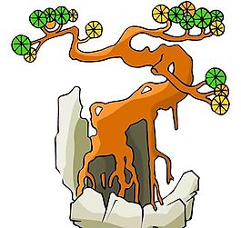 樹木古典插畫