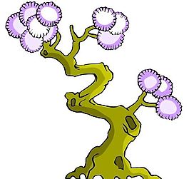 樹木古典插畫
