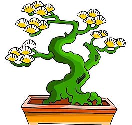 樹木古典插畫