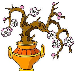 花卉古典插畫