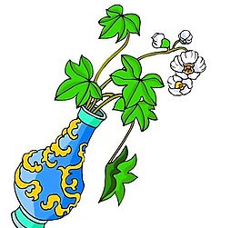 花卉古典插畫