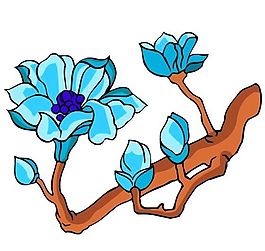 花卉古典插畫