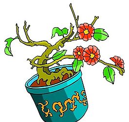 花卉古典插畫