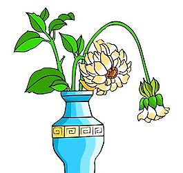 花卉古典插畫