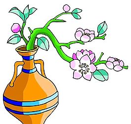 花卉古典插畫