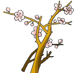 花卉古典插畫