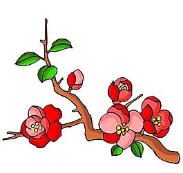 花卉古典插畫