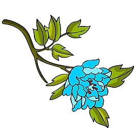 花卉古典插畫