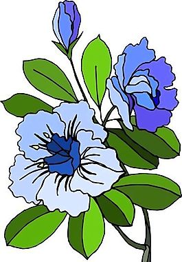花朵 花草 鮮花 矢量 EPS格式_1493