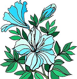 花朵 花草 鮮花 矢量 EPS格式_1484