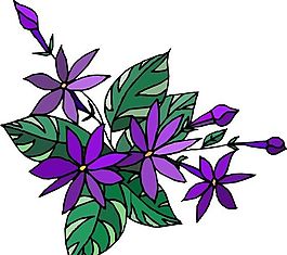 花朵 花草 鮮花 矢量 EPS格式_1479