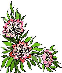 花朵 花草 鮮花 矢量 EPS格式_1450