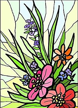 花朵 花草 鮮花 矢量 EPS格式_1257