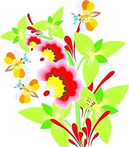 花朵 花草 鮮花 矢量 EPS格式_1084