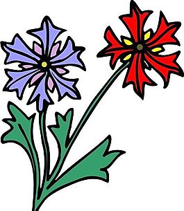 花朵 花草 鮮花 矢量 EPS格式_1034