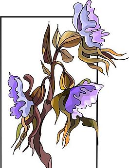 花朵 花草 鮮花 矢量 EPS格式_0498