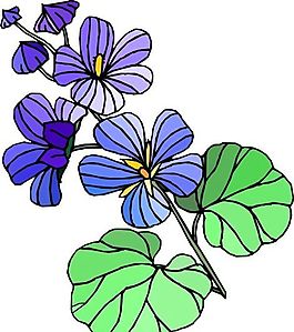 花朵 花草 鮮花 矢量 EPS格式_0380