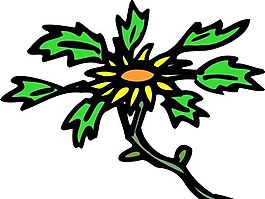 花朵 花草 鮮花 矢量 EPS格式_0298