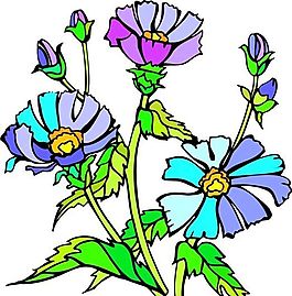 花朵 花草 鲜花 矢量 EPS格式_0109