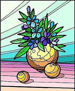 盆景 花卉 矢量 EPS格式_0126