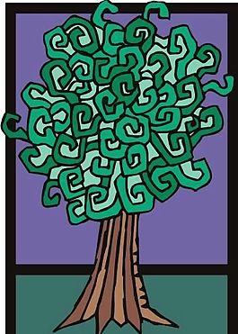 樹木 矢量植物 矢量 EPS_0261