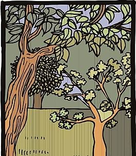 樹木 矢量植物 矢量 EPS_0254