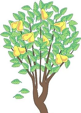 樹木 矢量植物 矢量 EPS_0028
