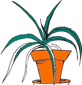 盆栽 植物 圖案 矢量 EPS_0050