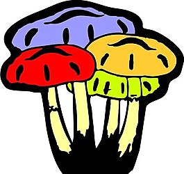 蘑菇 植物 圖案 矢量 AI_0026