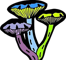 蘑菇 植物 圖案 矢量 AI_0022