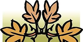樹(shù)葉 植物 圖案 矢量 AI_0084