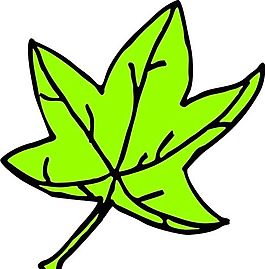 樹葉 植物 圖案 矢量 AI_0041