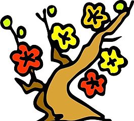 樹木 植物 圖案 矢量 AI_0062