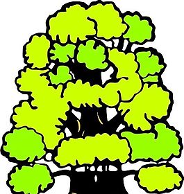 樹木 植物 圖案 矢量 AI_0044