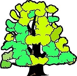 樹木 植物 圖案 矢量 AI_0002