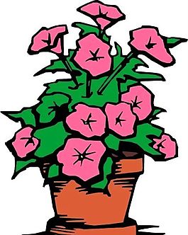 盆栽 植物 圖案 矢量 AI_0030
