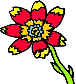 花朵 植物 圖案 矢量 AI_0083